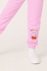 Peppa Pig Girls Pink Sweatshirt and Joggers Set