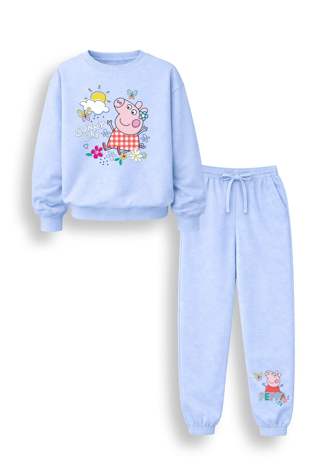 Peppa Pig Girls Blue Sweatshirt and Joggers Set