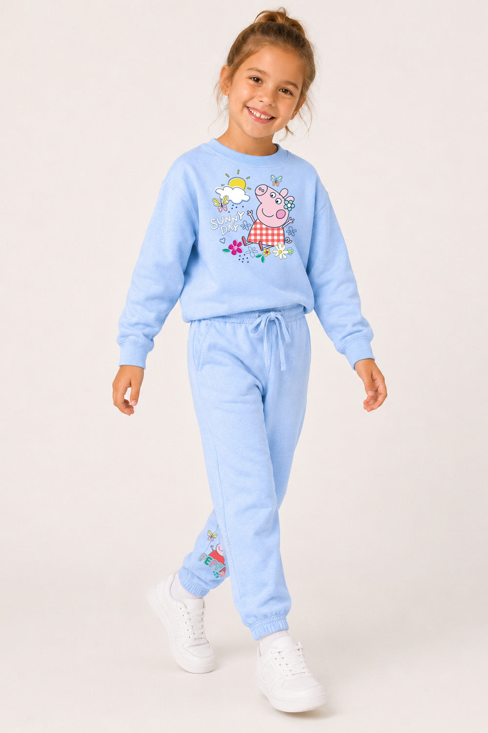 Peppa Pig Girls Blue Sweatshirt and Joggers Set