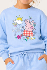 Peppa Pig Girls Blue Sweatshirt and Joggers Set