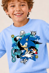 Sonic the Hedgehog Boys Blue Sweat and Jogger Set
