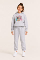 Disney Princess Girls Grey Hoodie and Joggers Set