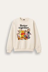Disney Winnie the Pooh Ladies Cream Sweatshirt