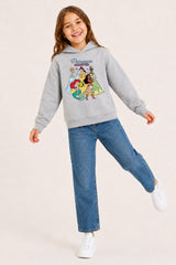 Disney Princess Girls Grey Hoodie