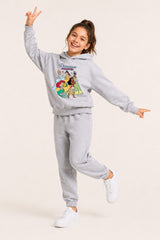 Disney Princess Girls Grey Hoodie and Joggers Set