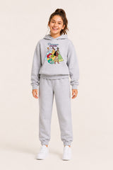 Disney Princess Girls Grey Hoodie and Joggers Set