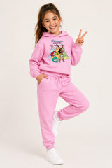 Disney Princess Girls Pink Hoodie and Joggers Set