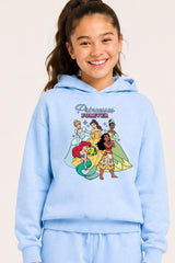 Disney Princess Girls Blue Hoodie and Joggers Set