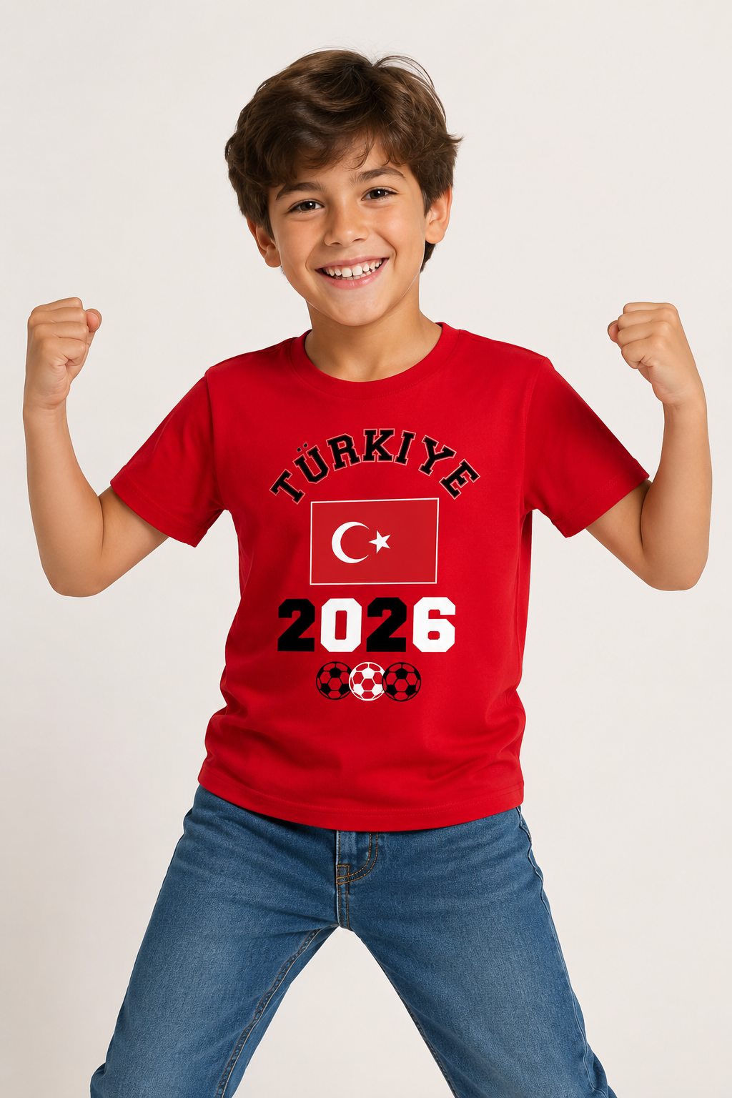 Kids Turkiye Football T-Shirt