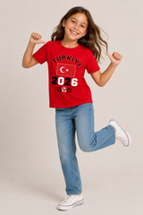 Kids Turkiye Football T-Shirt