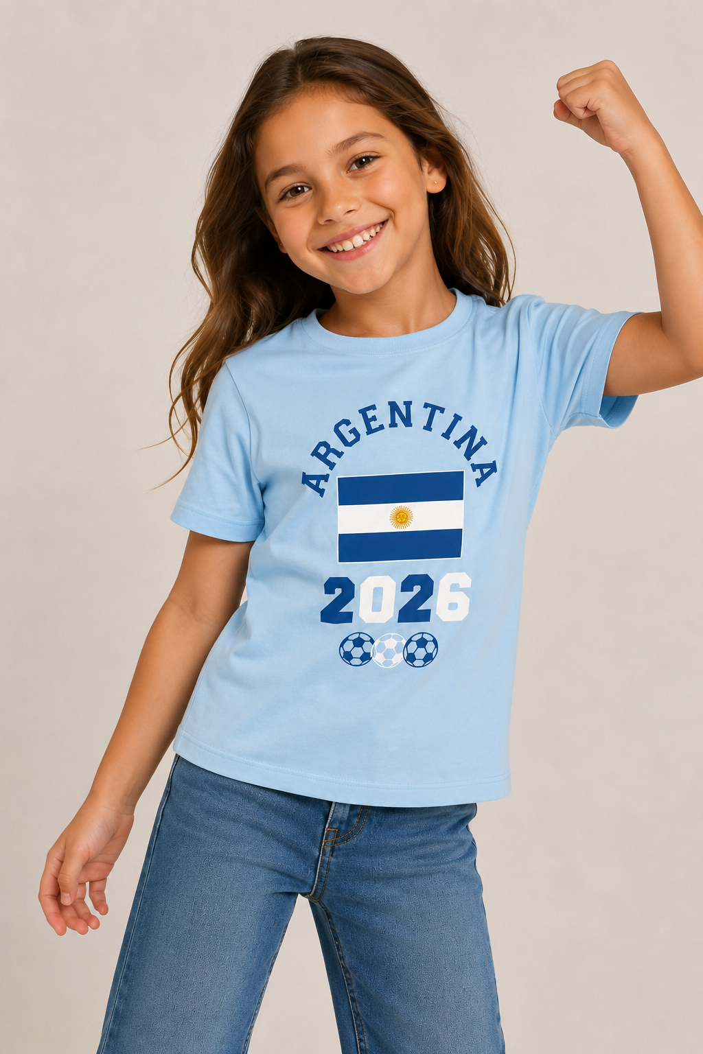 Kids Argentina Football T-Shirt