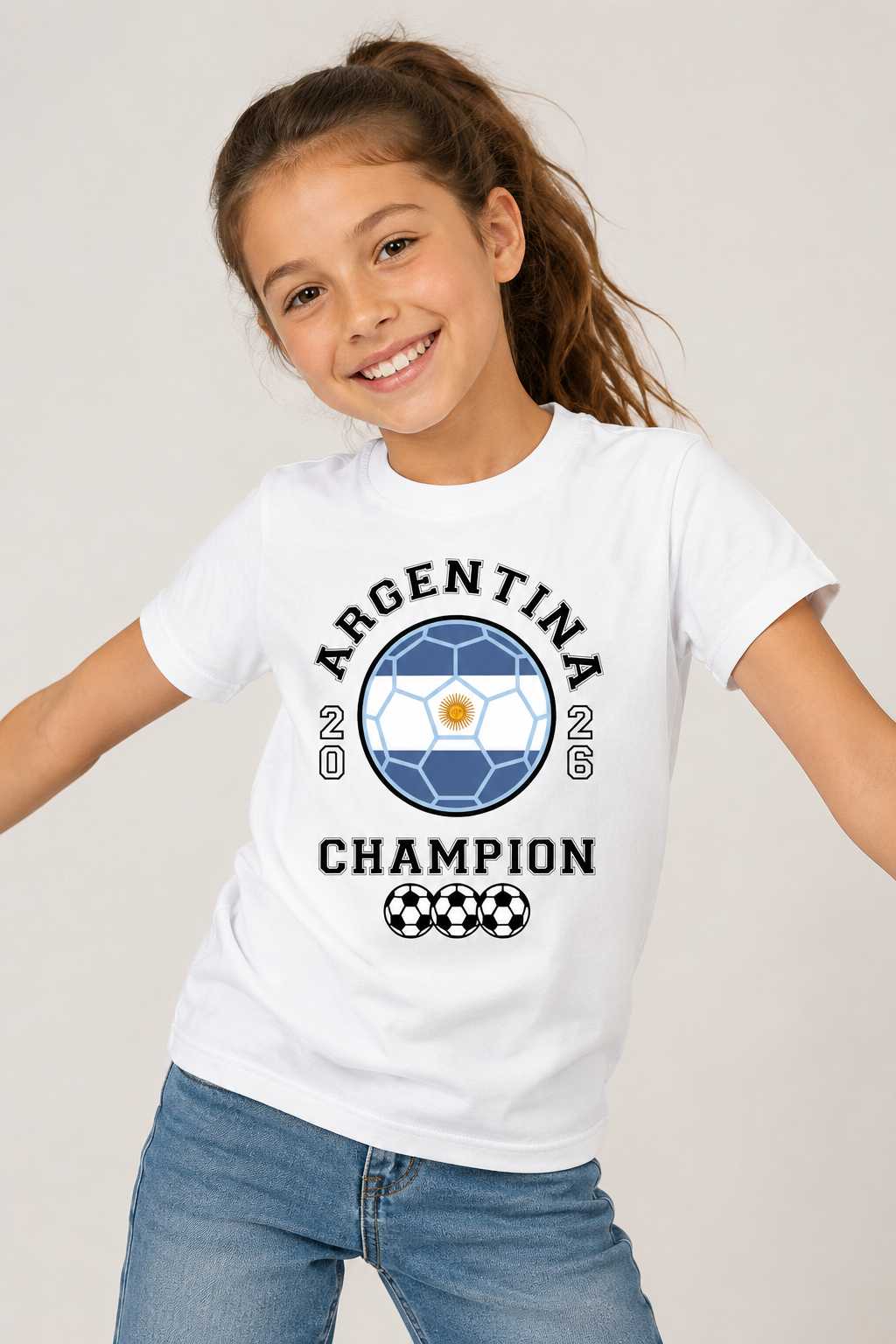 Kids Argentina Football T-Shirt