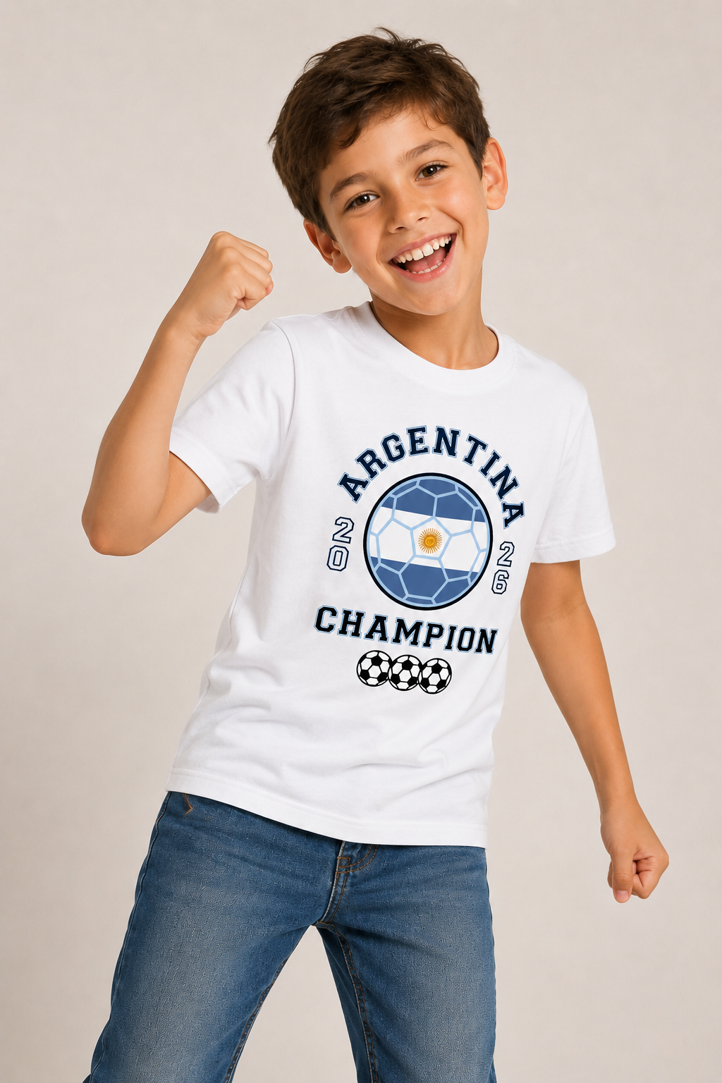 Kids Argentina Football T-Shirt