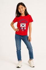 Kids South Korea Football T-Shirt