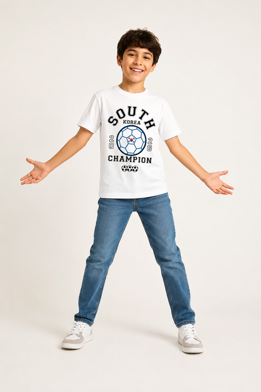 Kids South Korea Football T-Shirt