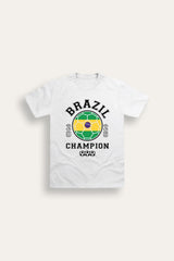 Kids Brazil Football T-Shirt