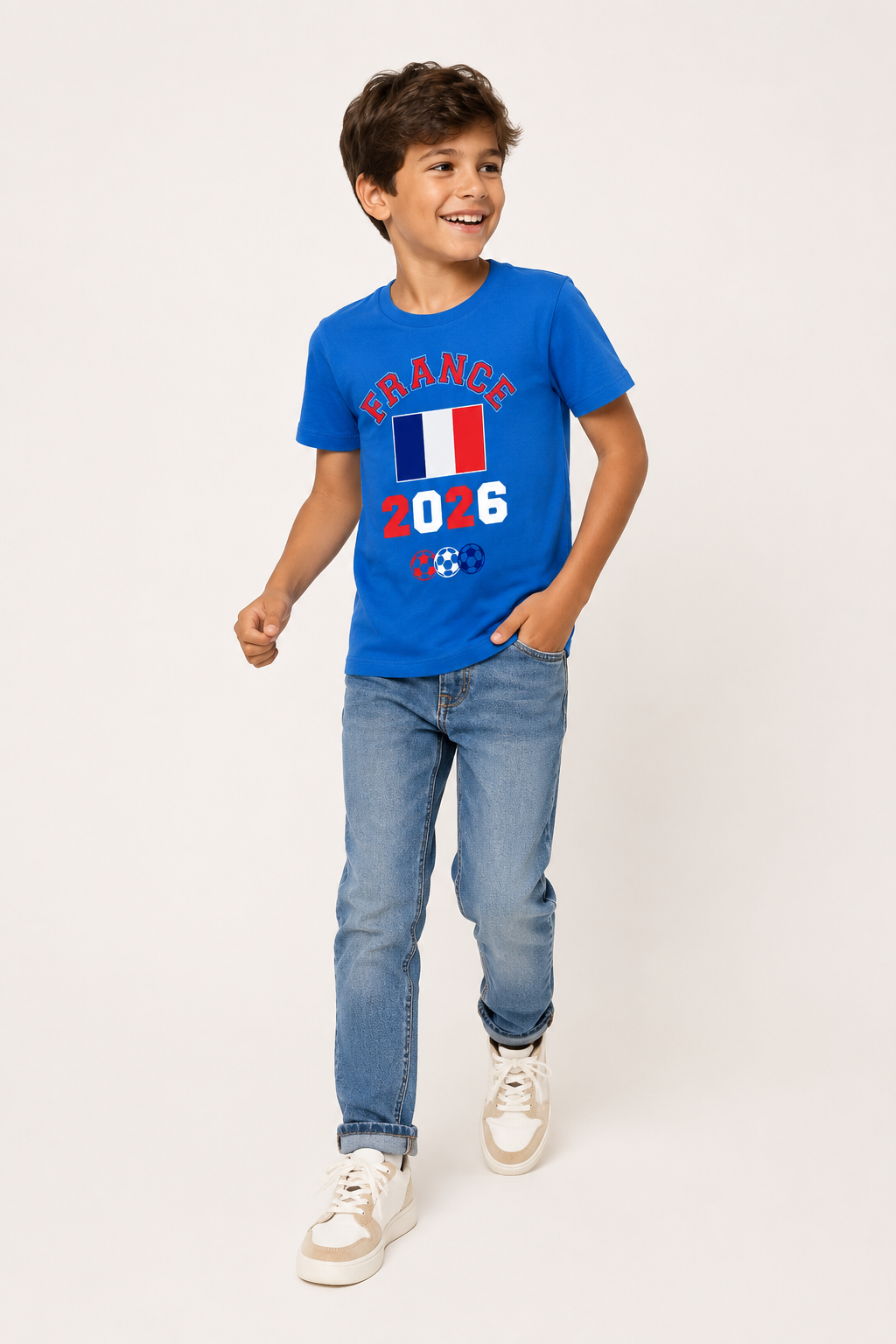 Kids France Football T-Shirt