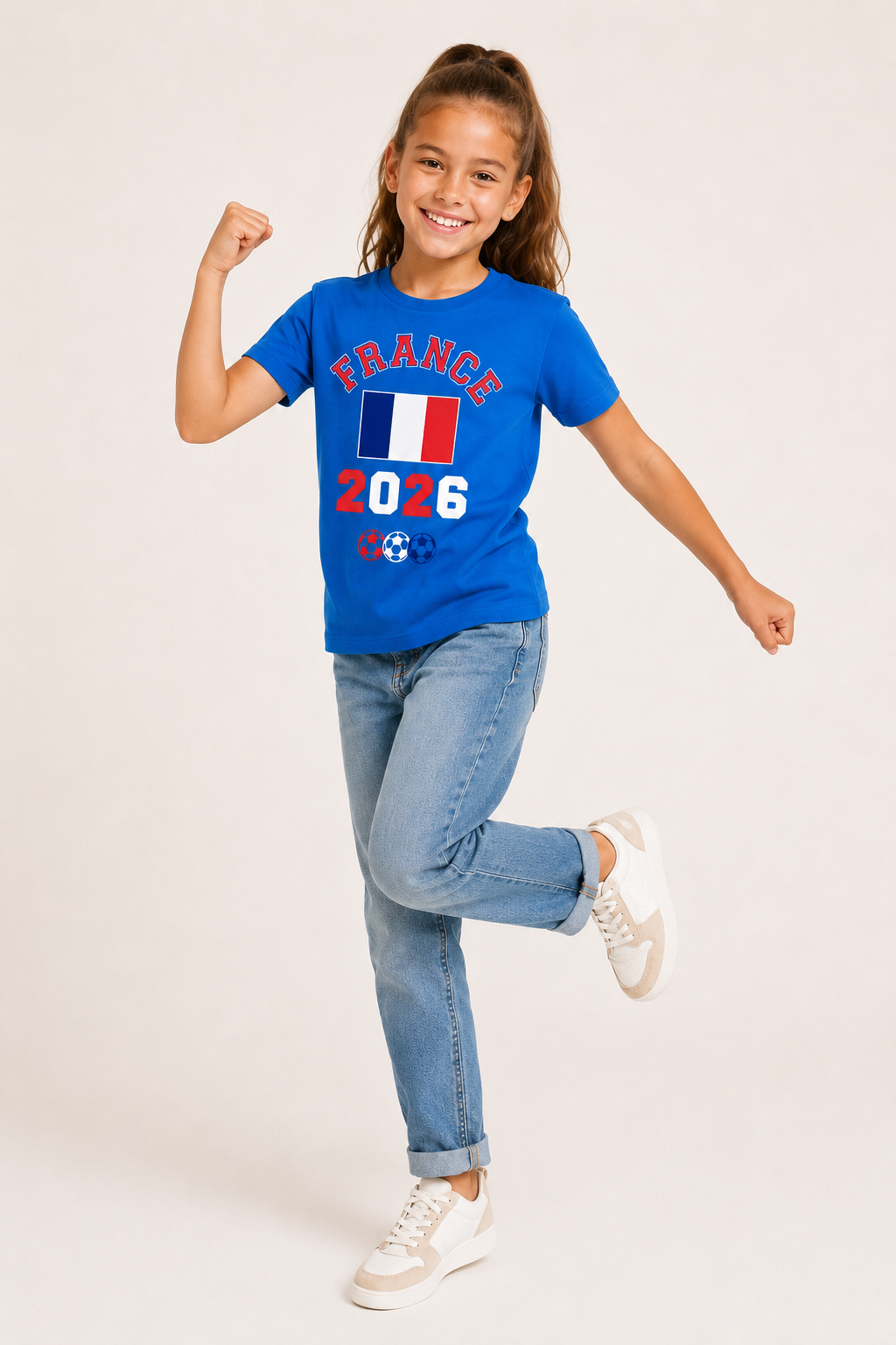 Kids France Football T-Shirt