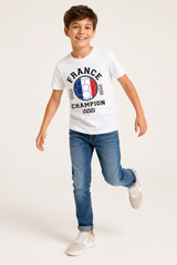 Kids France Football T-Shirt
