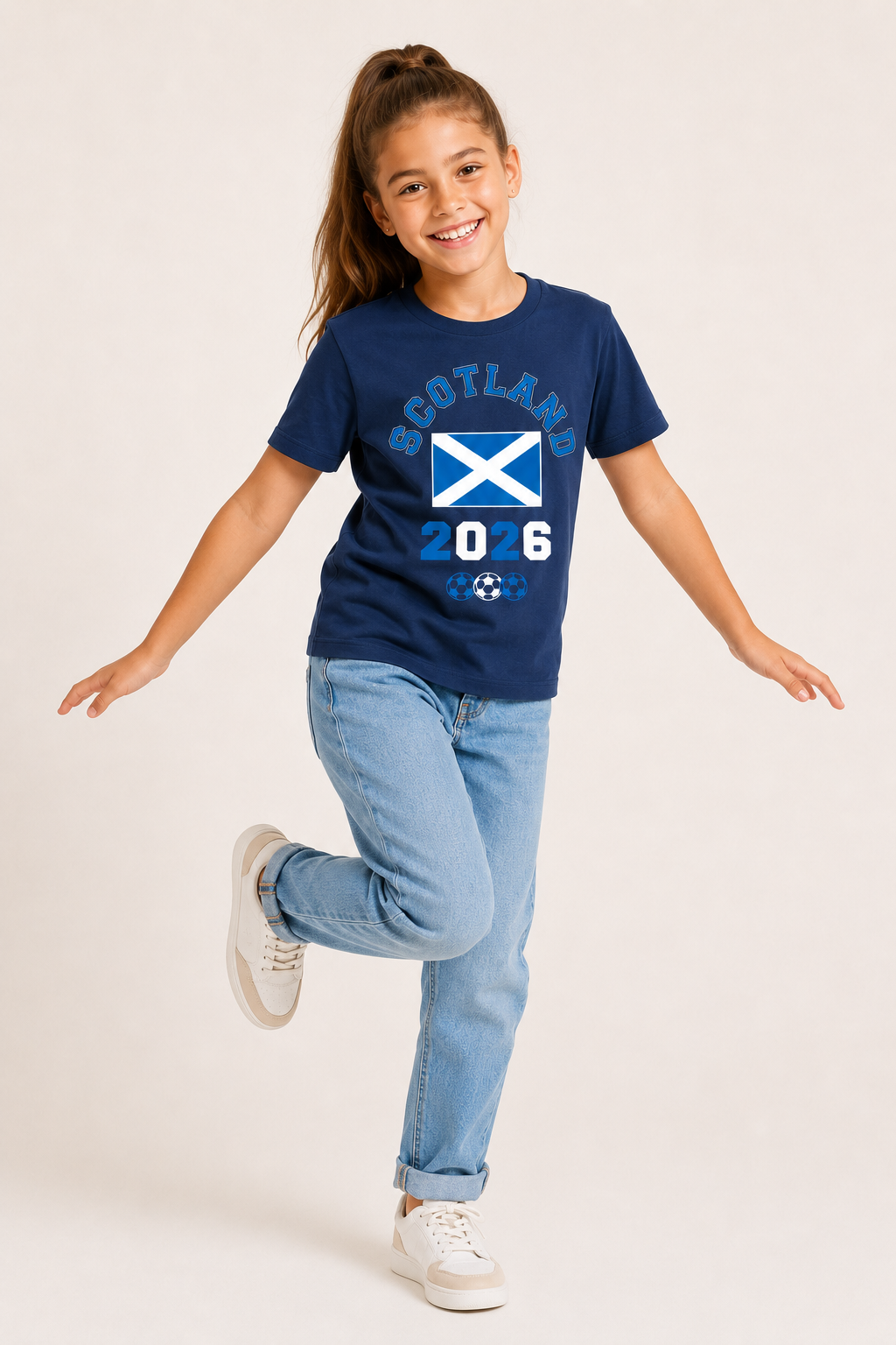 Kids Scotland Football T-Shirt