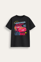 Disney Cars Lightning McQueen Boys Grey T-Shirt
