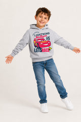 Disney Cars Lightning McQueen Boys Black Hoodie