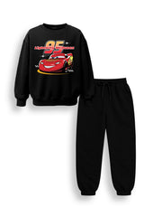 Disney Cars Lightning McQueen Boys Black Sweatshirt and Jogger Set