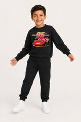 Disney Cars Lightning McQueen Boys Black Sweatshirt and Jogger Set
