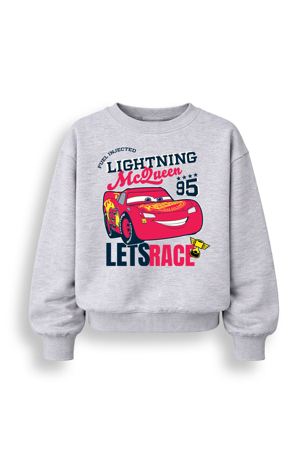 Disney Cars Lightning McQueen Boys Black Sweatshirt