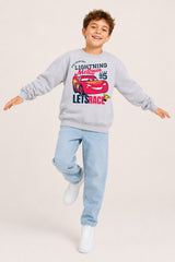 Disney Cars Lightning McQueen Boys Black Sweatshirt