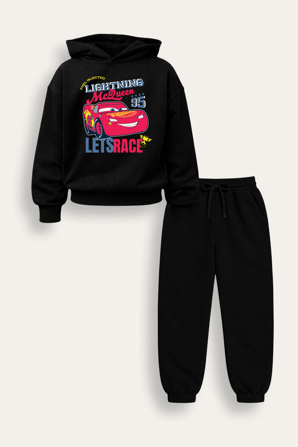 Disney Cars Lightning McQueen Boys Grey Hoodie and Jogger Set