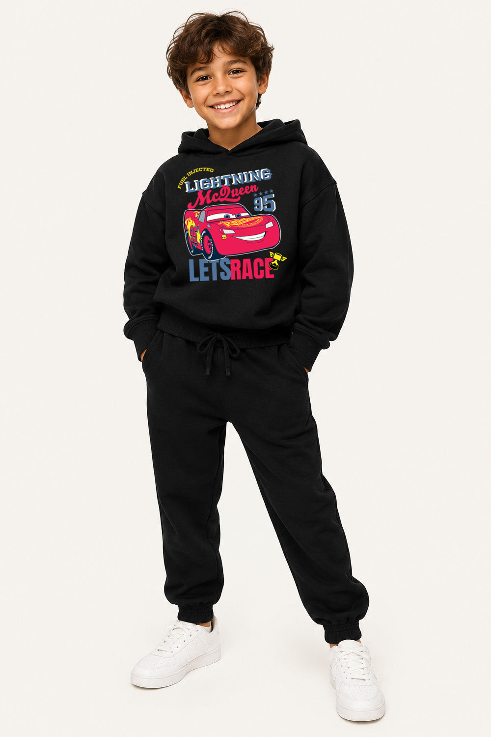 Disney Cars Lightning McQueen Boys Grey Hoodie and Jogger Set