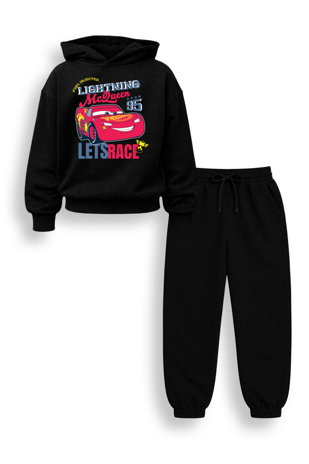 Disney Cars Lightning McQueen Boys Grey Hoodie and Jogger Set
