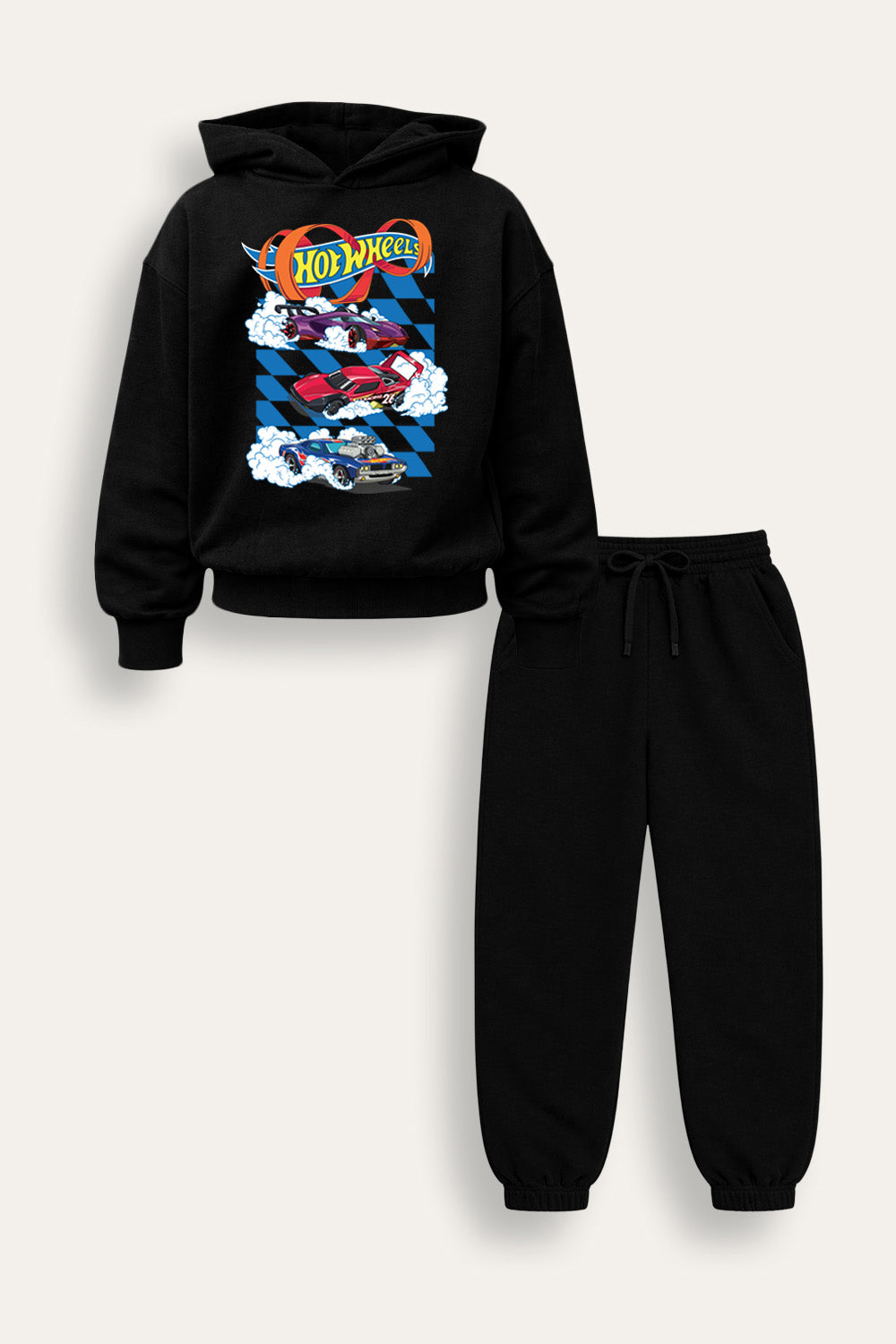 Hot Wheels Boys Hoodie and Joggers Set