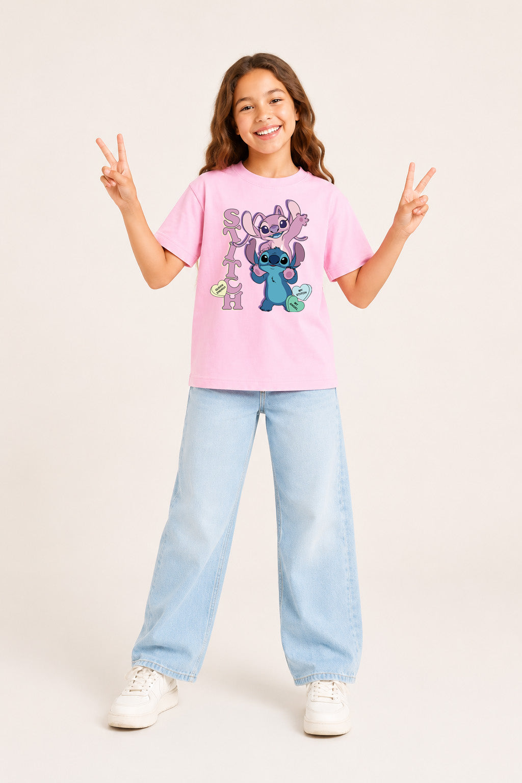 Girls Lilo and Stitch T-Shirt  Disney Kids Tee