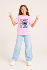 Girls Lilo and Stitch T-Shirt  Disney Kids Tee