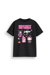 Hello Kitty Girls Black Halloween T-Shirt