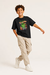 Nightmare Before Christmas Kids Black Halloween T-Shirt