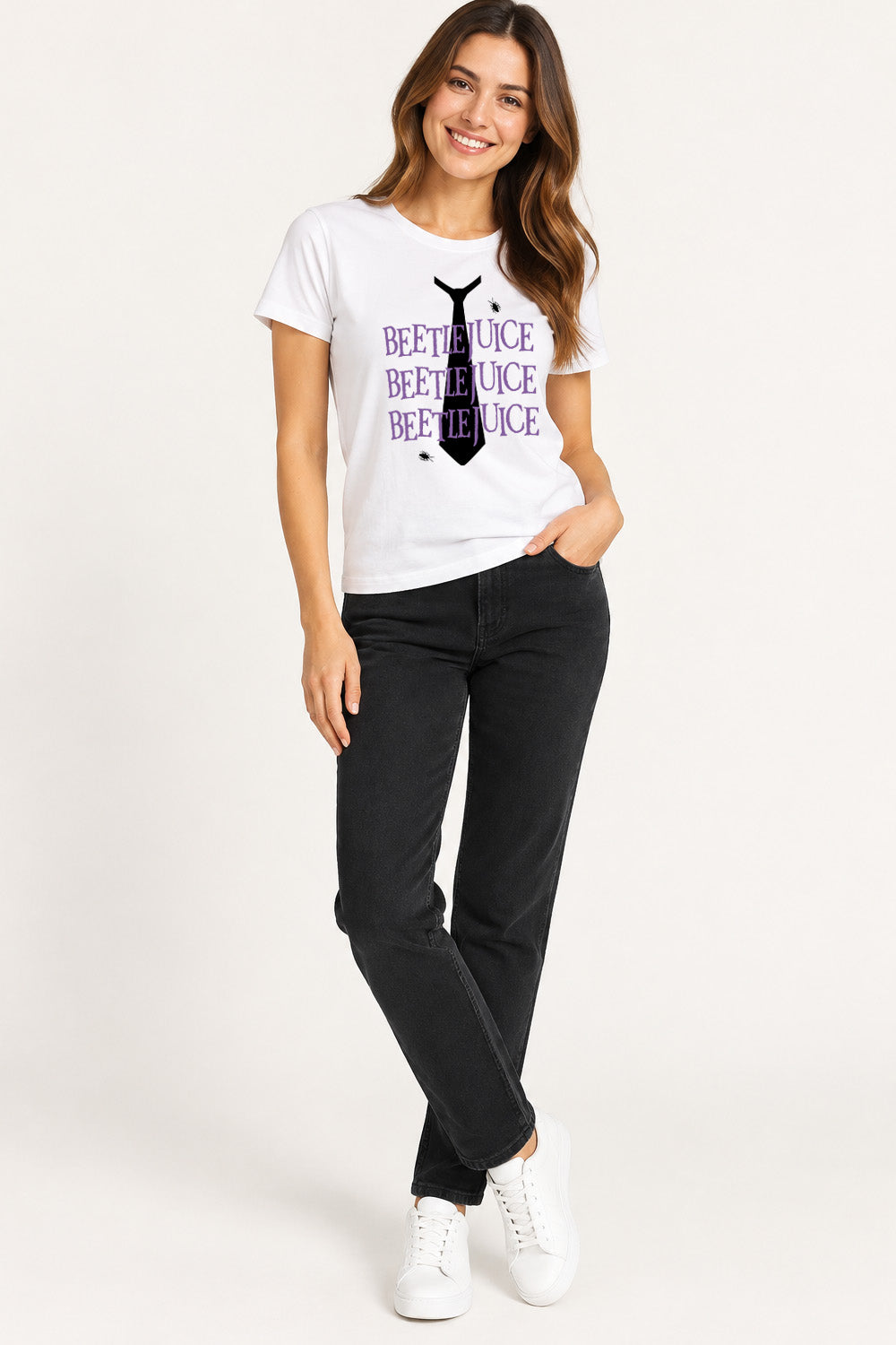Beetlejuice Womens White T-Shirt