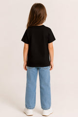 Halloween Boo Kids Black T-Shirt
