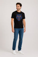 Werewolf Mens Black Halloween T-Shirt