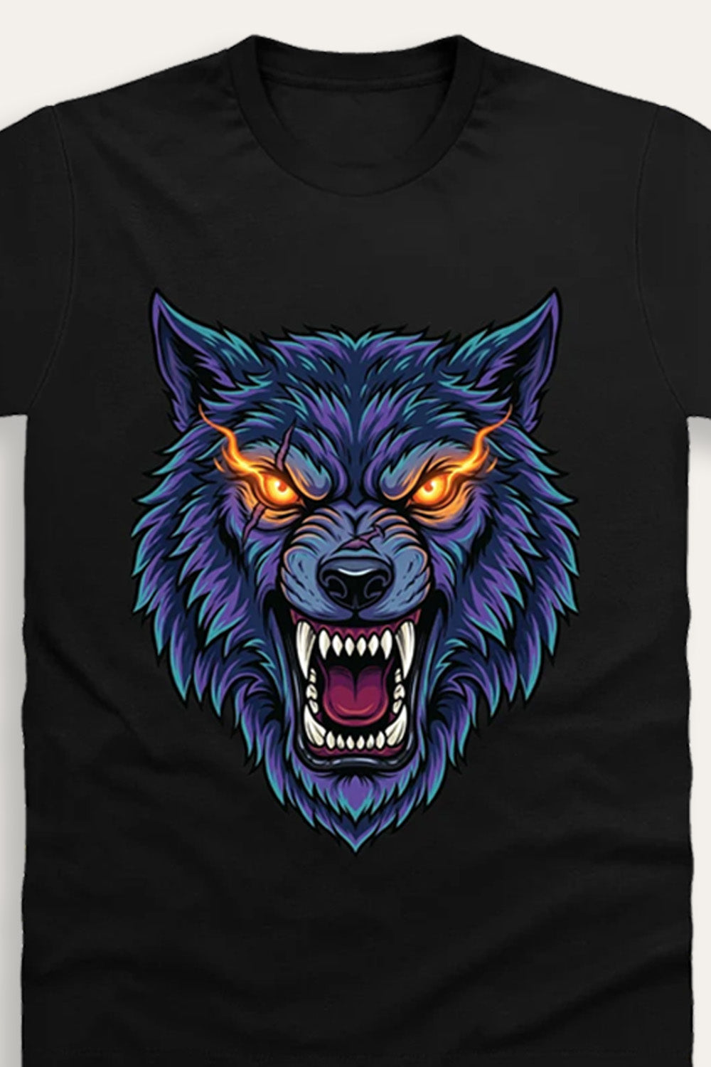 Werewolf Mens Black Halloween T-Shirt