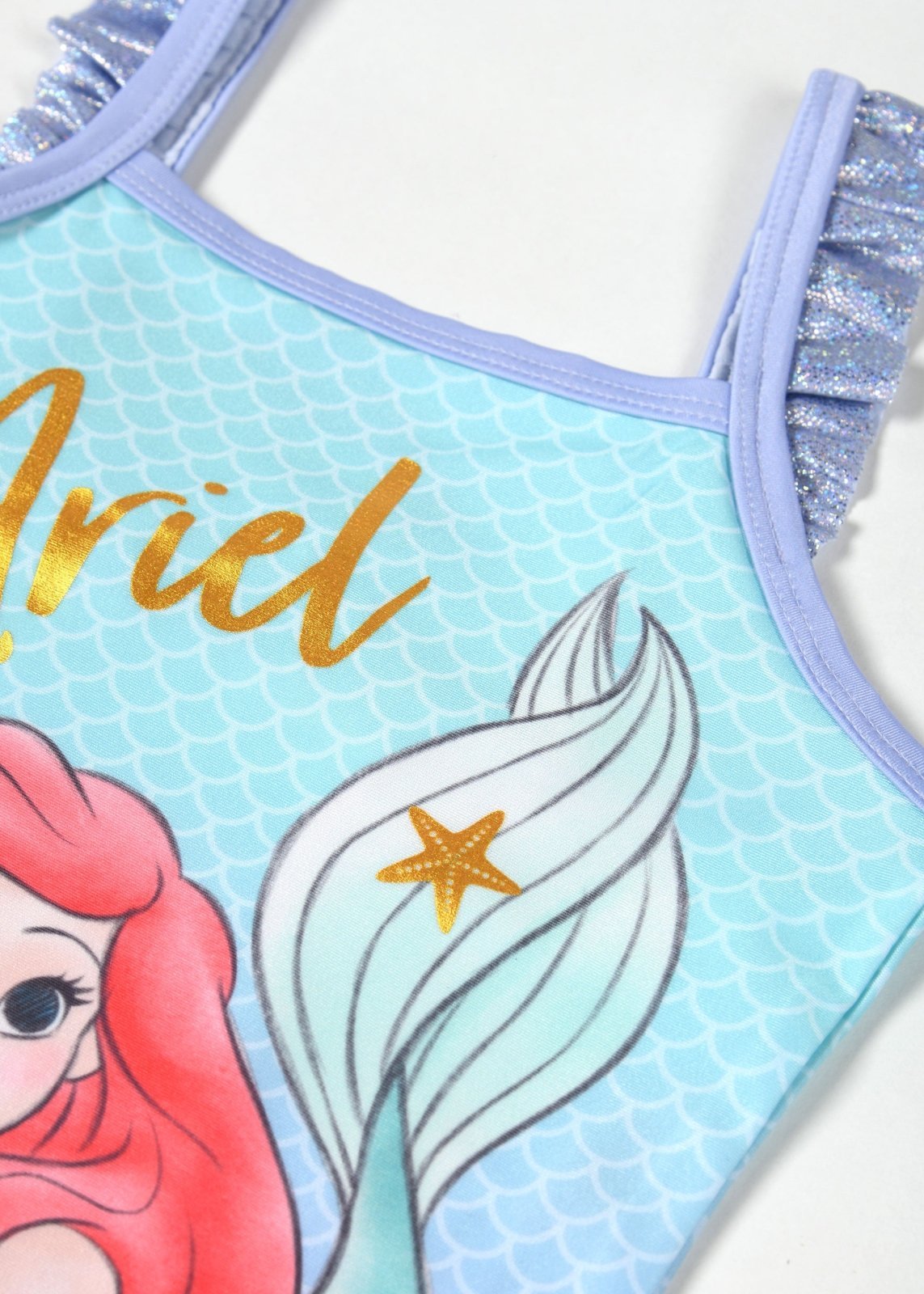 Ariel Girls One - Piece Swimsuit - Mermaid Ruffle Swimwear - Brand Threads