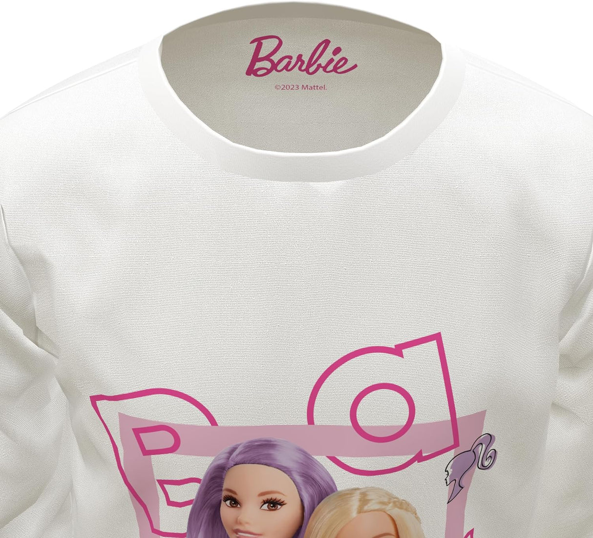 Barbie Girls Pyjamas Long Sleeved Kids Pyjamas Set Official Merchandise - Brand Threads