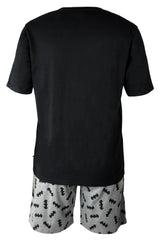 Batman Mens 100% Organic Cotton Shortie Pyjamas - Brand Threads