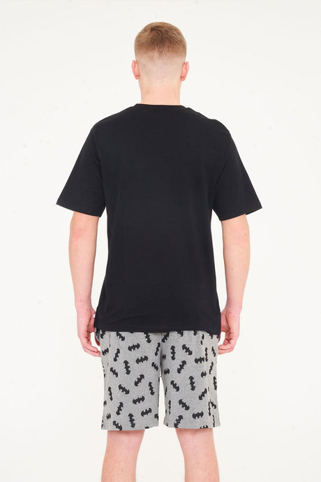 Batman Mens 100% Organic Cotton Shortie Pyjamas - Brand Threads