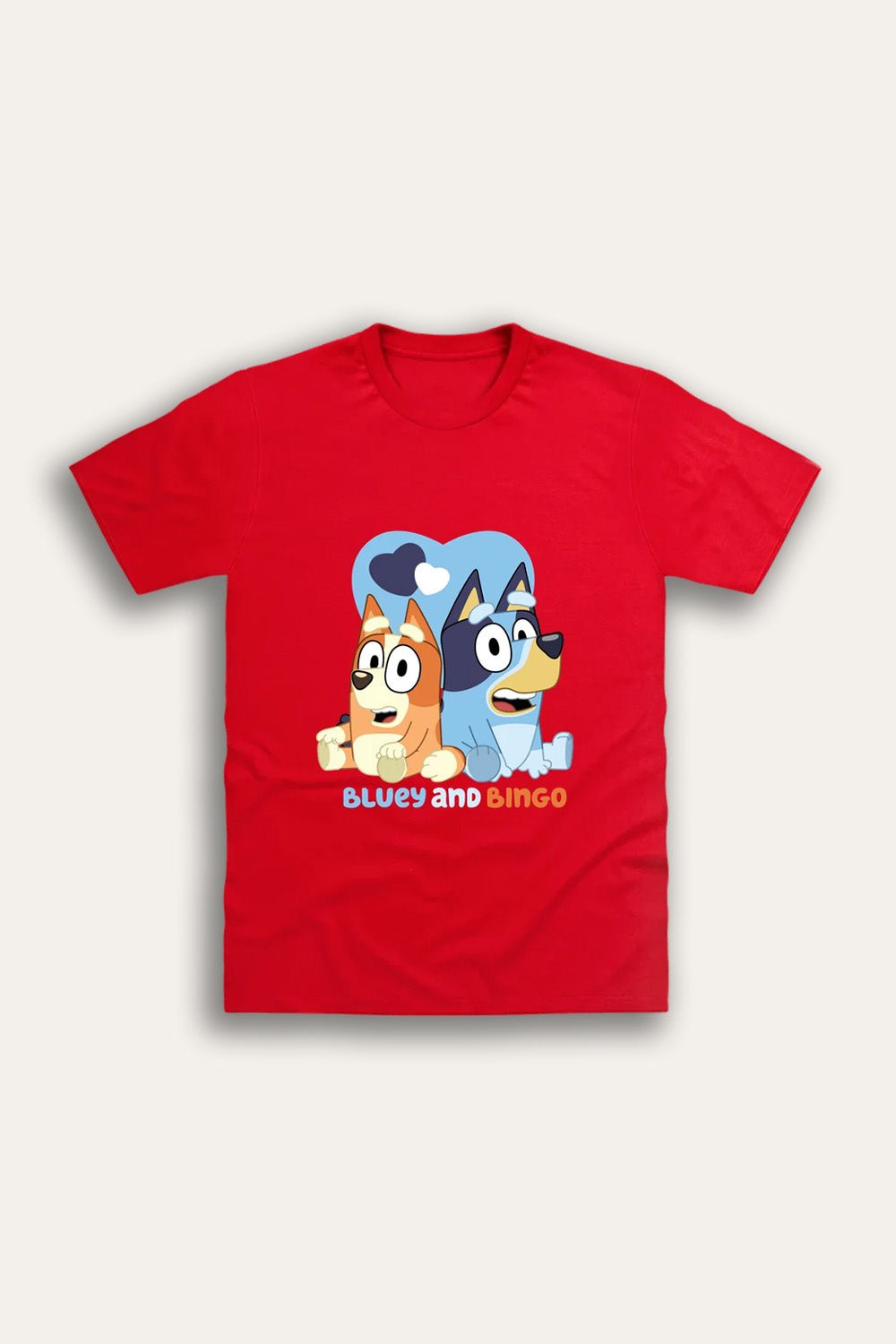 Bluey and Bingo Kids Red T-Shirt - Brand Threads