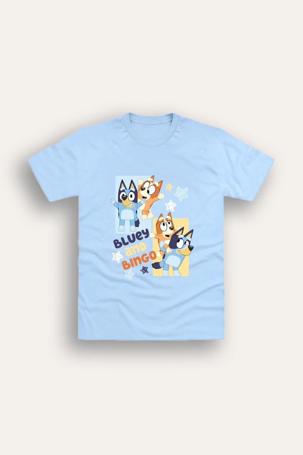 Bluey & Bingo Light Blue Unisex T-Shirt for Kids - Brand Threads