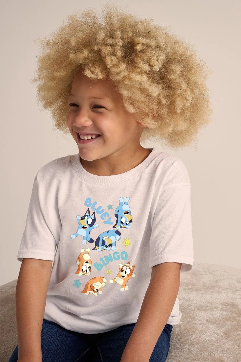 Bluey & Bingo White Unisex T-Shirt for Kids - Brand Threads