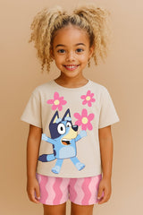 Bluey Girls Daywear Set T Shirt & Shorts - Brand Threads